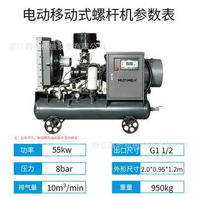 Dual-Stage Compression Large Diesel – Hava kompressorları - msdy-55-electric-model-double-pack-bare-machine