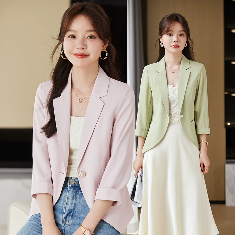 Spring fashionable fitted classic suit jacket, 2024 years, city style