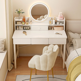 Dressing Table Small Apartment Bedroom Modern Simple Makeup Storage Integrated Popular Ins Style Bedside Table Dressing Table