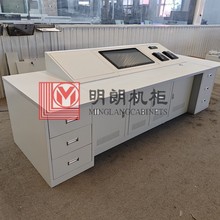 琴式斜面操作台PLC控制柜控制台触工控机设备柜摸屏电控柜体