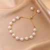 Brand small design bracelet from pearl, Japanese and Korean, 2023 years, simple and elegant design