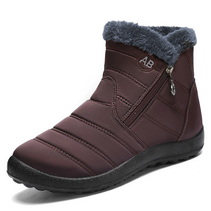 Zapatos de algodón de mujer, botas de algodón de poliuretano, nuevas botas de algodón, calentamiento, botas de nieve, botas de algodón cómodas