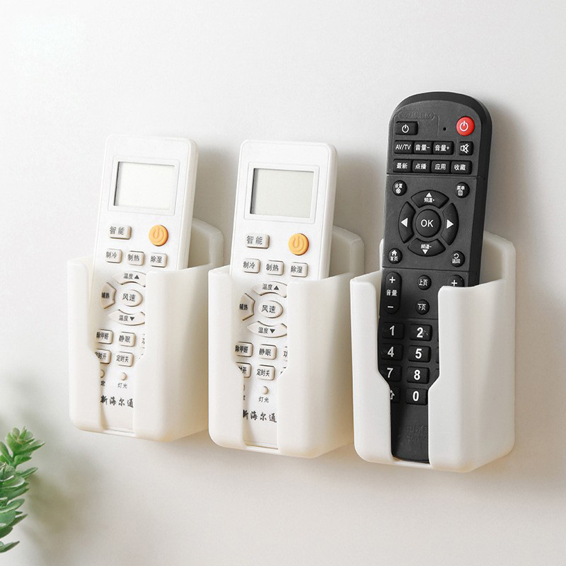 Hole-Free Air Conditioner Tv Remote Control Storage Box Wall-Mounted Rack Storage Rack Storage Rack Wall-Mounted Placement Rack