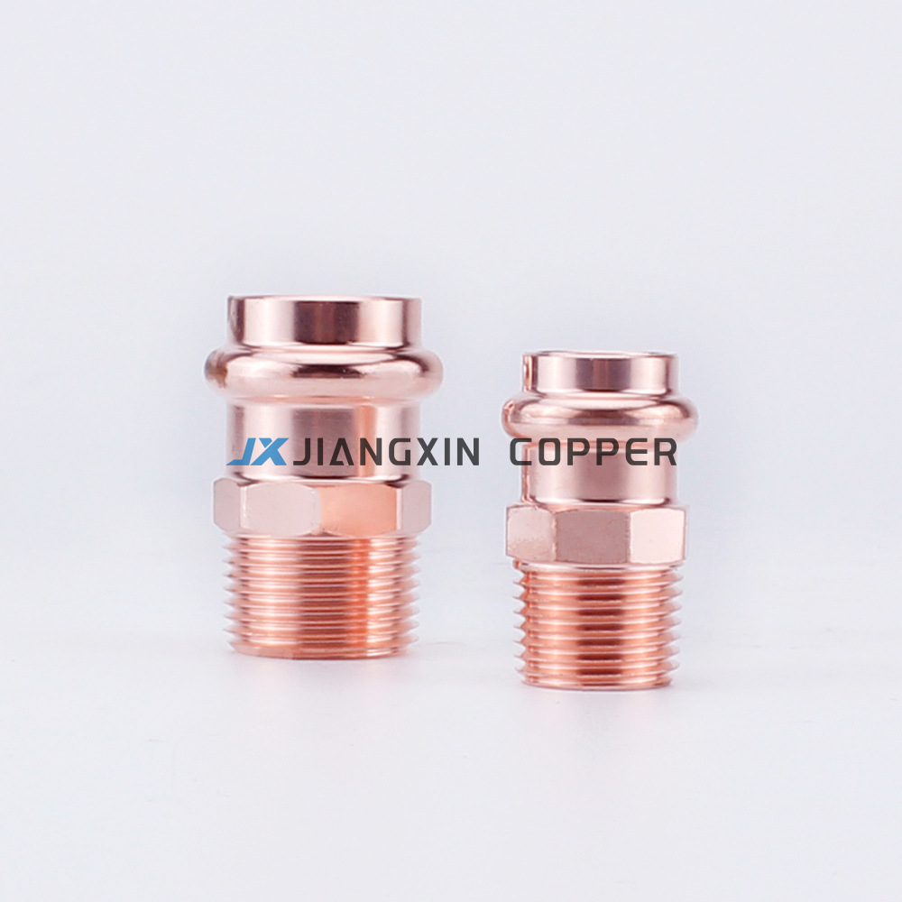 Cobre estándar estadounidense, accesorios de tubería de presión tipo V, tuberías de suministro de agua y juntas de calefacción, comercio exterior de EE. UU.