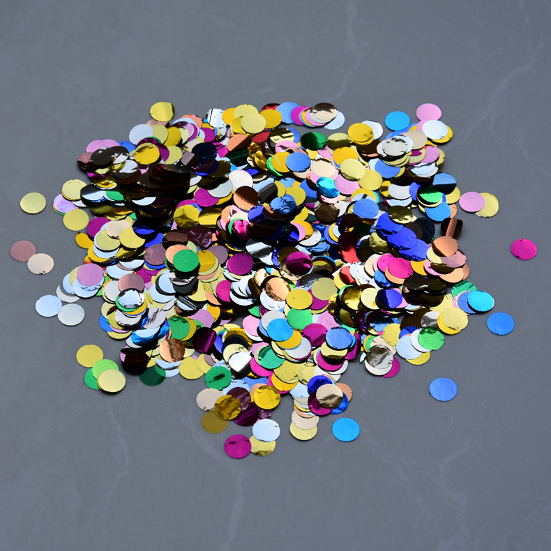 1公斤透明乳胶气球填充亮片网红波波球填充亮片镀铝膜多彩亮片1CM