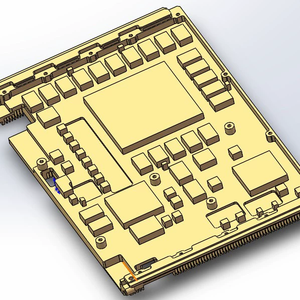 Вакуумная пайка охлаждающего радиатора из алюминия (пластина с равномерной температурой) с встроенными внутренними трубками для естественного рассеивания тепла, поверхностной гальванической пайки серебром и возможностью нанесения покрытия.