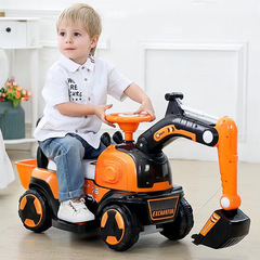 Supergiant Kids Excavator Boy Large Excavator Vehicle with Seating, Construction Truck with Passenger Capacity, Kids Grab Crane Toy