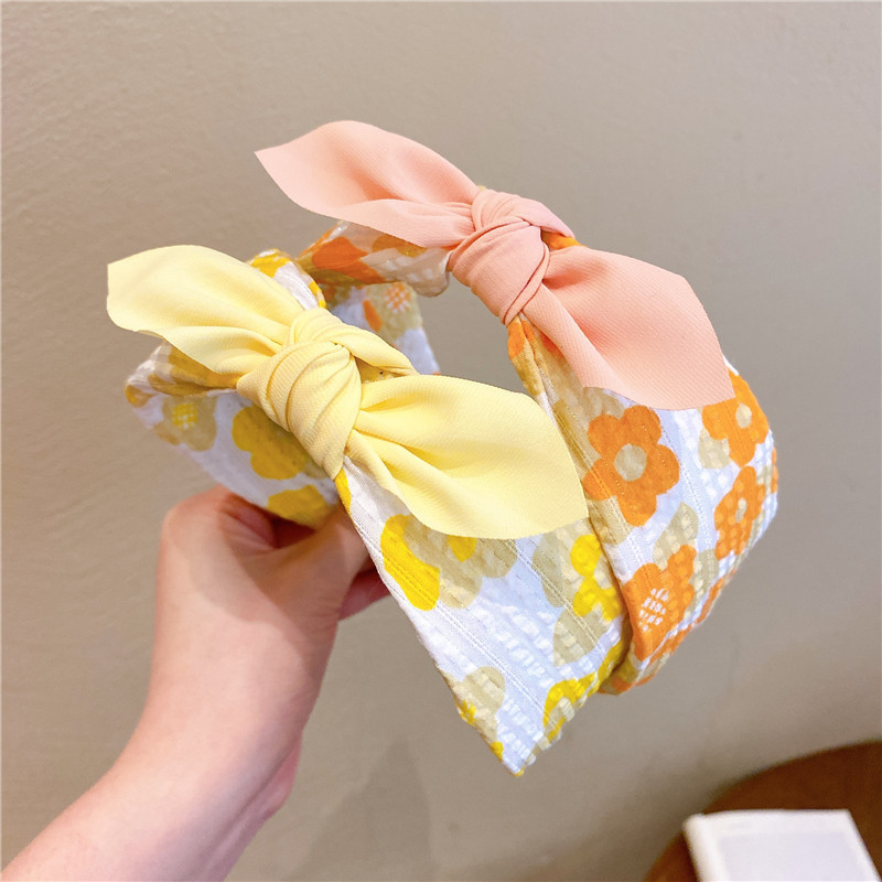 Cute children hairband Korean strawberry bow non-slip headband little girl princess girl headdress hair accessories wholesale