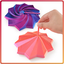 跨境爆款星型解压玩具扩展感官烦躁之星六边形带手柄可伸缩螺旋塔