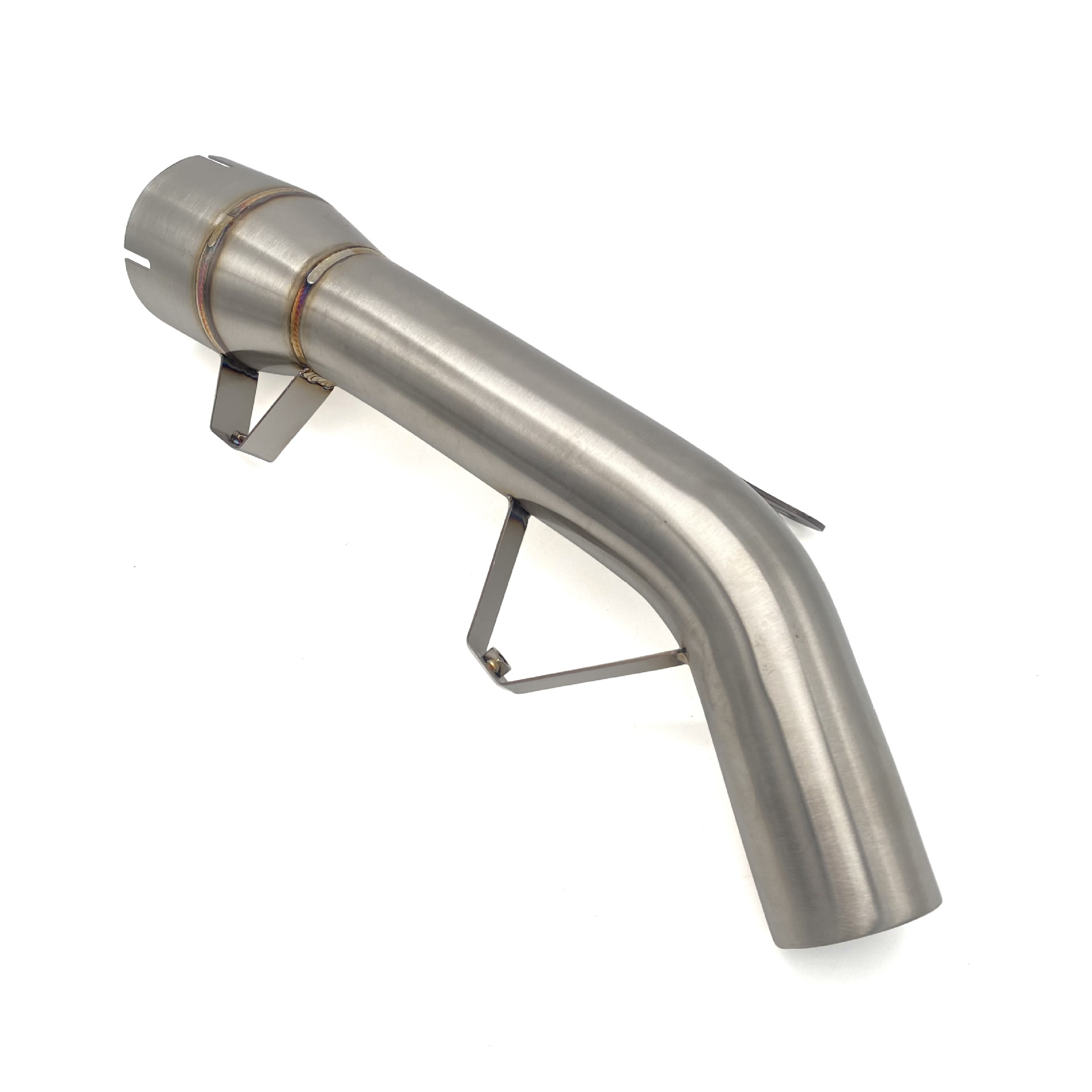 Suitable for Kawasaki motorcycle modification exhaust pipe Z900 drum removing middle section back pressure drum can be connected to 51mm original car exhaust