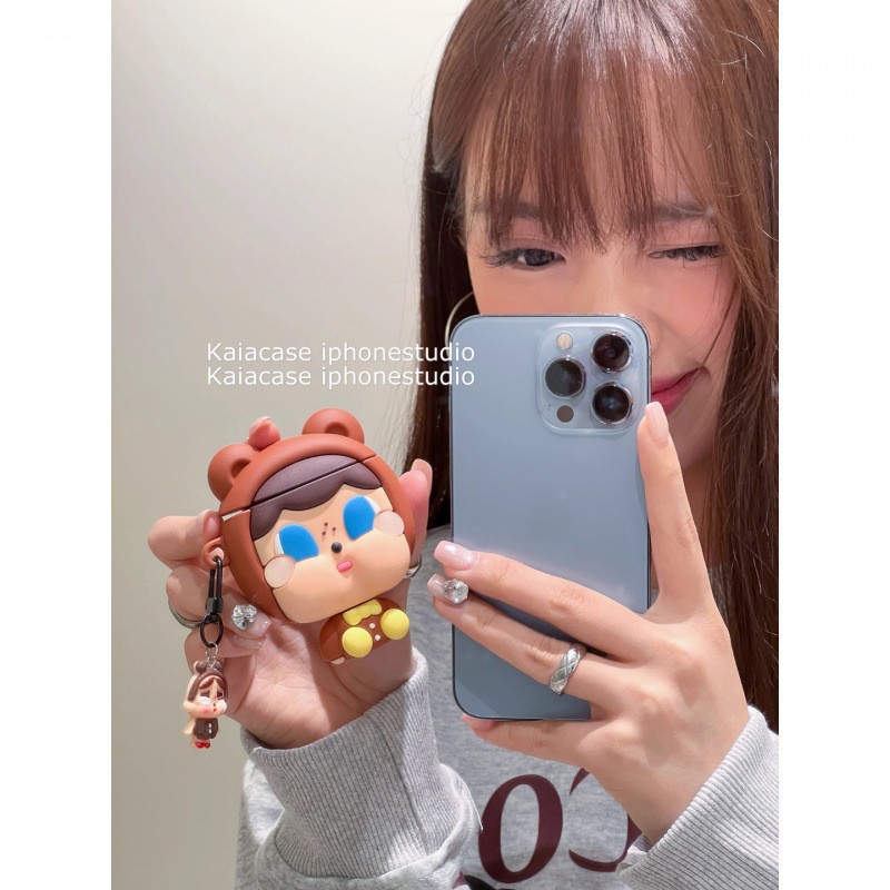 Adorable muñeca llorante hecha a mano con colgantes para AirPods Cover AirPods Pro Apple Headset Cover 2