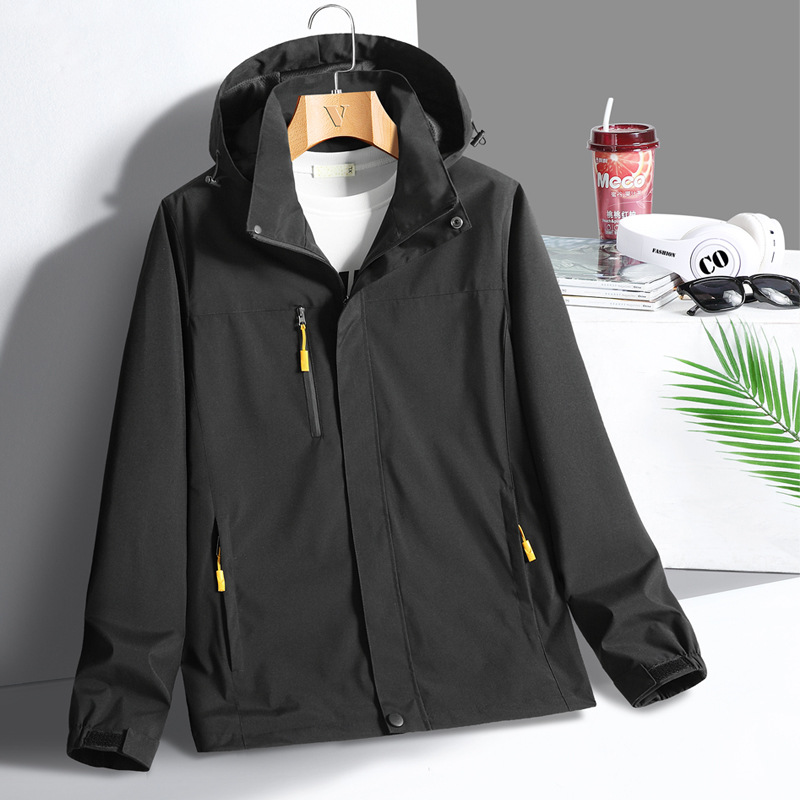 Chaqueta al aire libre otoño chaqueta de los hombres primavera nueva pareja con capucha impermeable comercio exterior transfronterizo