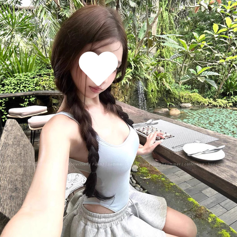 純粋な欲望スタイルのセクシーなグレーのスリップキャミソール女性の夏の新しいデザインスリムホットガール美しいバックジャンプスーツ|undefined