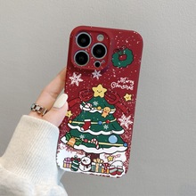圣诞树雪人系列菲林硬壳适用苹果/华为/OPPO/VIVO/小米全包手机