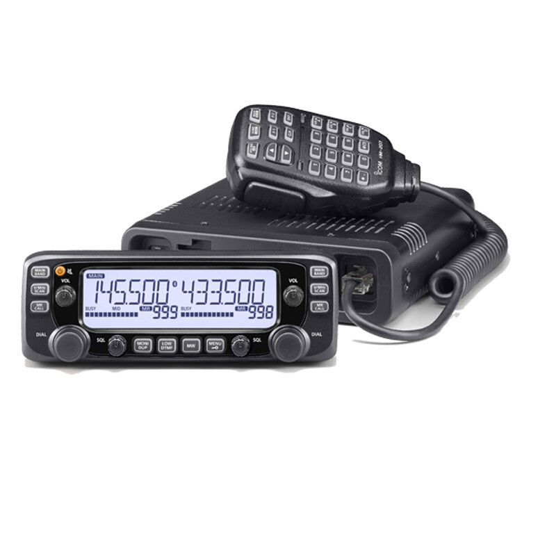 Aikemu ICOM IC-2730E plataforma montada en el vehículo de doble Segmento de doble pantalla de radio de intercomunicación al aire libre fuera de la carretera de alta potencia plataforma de vehículos