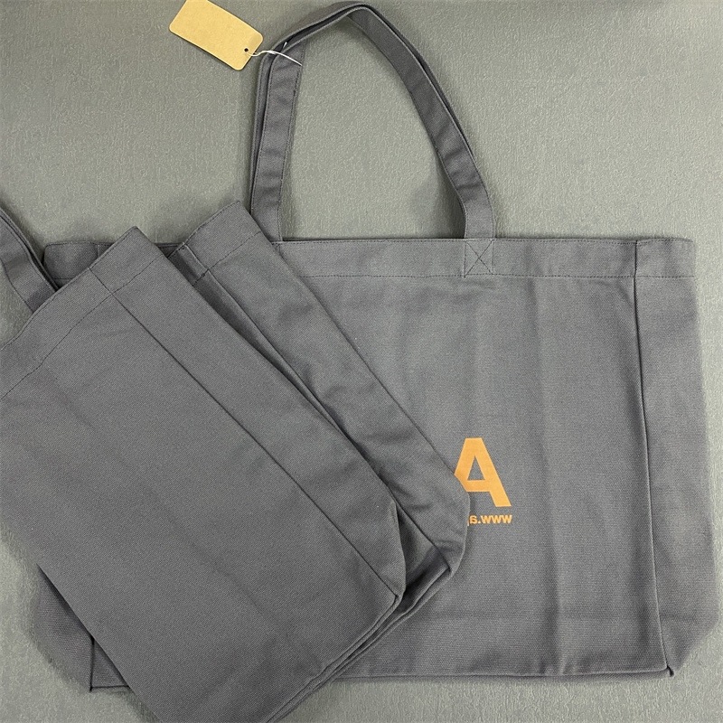 Hot Selling Japanese and Korean Apc Printed Satchel Shoulder Bag Printed Letter Denim Canvas Bag Shopping Bag