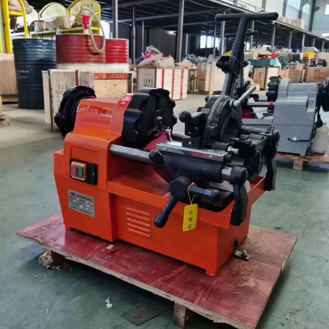 电动切管套丝机2寸全自动65小型钢筋车丝机4寸不锈钢消防管道