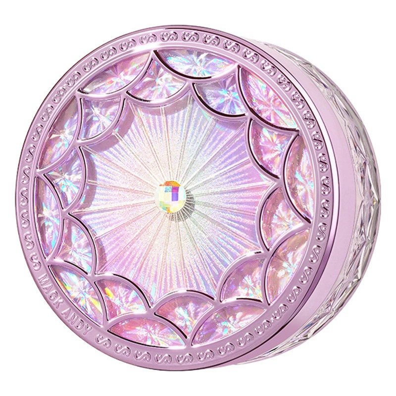 Марко Энди Сияет Фиолетовый Свет Кожа Красота Макияж Пудра