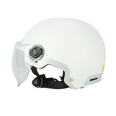Electric Vehicle Helmet High Density | Motosiklet kaskı (dəbilqə) - frosted-white-l