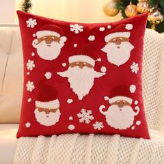 クリスマス枕カバーベルベット刺繍サンタクローススノーフレーククロスボーダー外国貿易工場ドロップシッピング