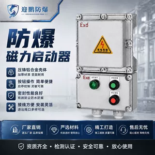 定制防爆磁力启动器防爆插座箱防爆接线箱保护风机启停按钮箱控制