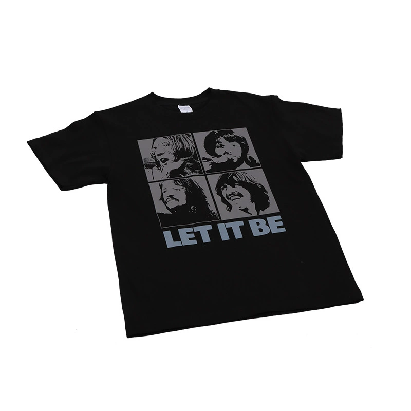 Песня Beatles Beatles Queen Surliming Gun Flower Surrounding одежда винтажная Nirvana Рок-группа Футболка с коротким рукавом