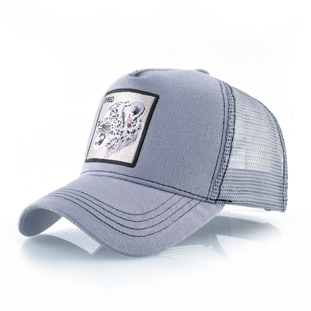 Baseball-Netzkappe mit Tierstickerei, Entenmütze, Sommermütze aus Netzgewebe für Herren und Damen_voghion.com