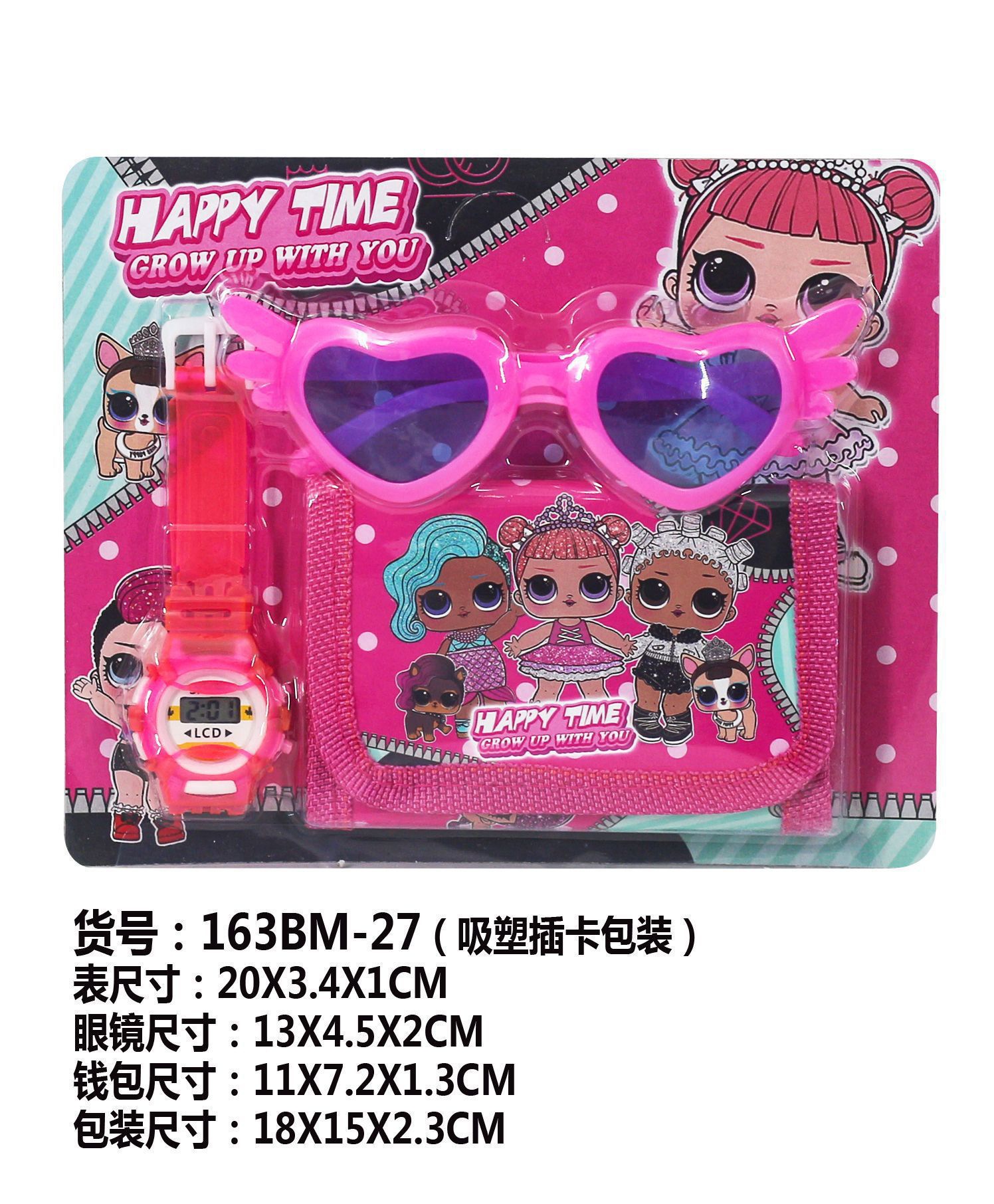 Surprise (watch + glasses + wallet)