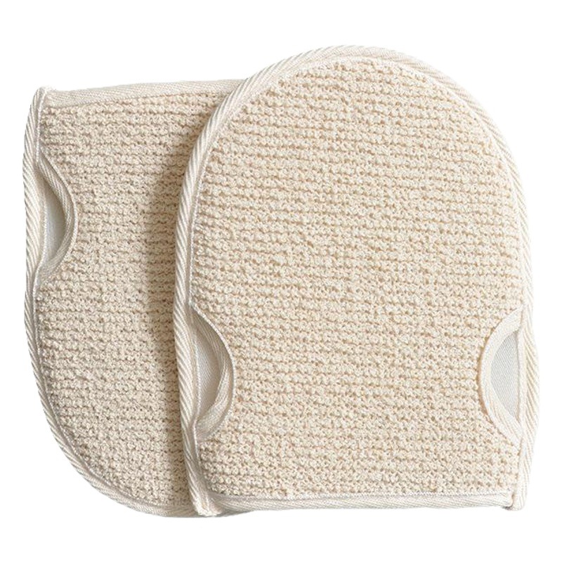 Bed & Breakfast guantes de toalla de baño de algodón y lino engrosada anillo de doble cara de cáñamo Punto de cáñamo espalda frotar Hotel artículos de tocador Toalla de baño hogar