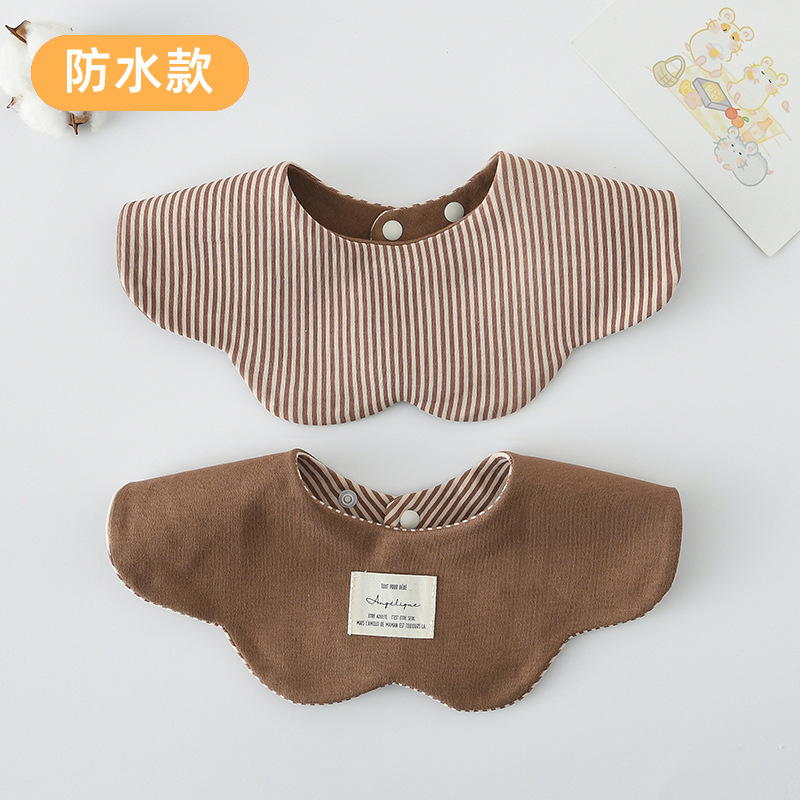 [방수면 양면] 카키색 얇은 스트립 + 모카 브라운