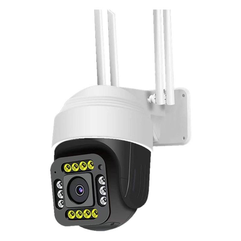 Cámara Solar 4G Gunball, Visión Nocturna de Alta Definición, Panorámica, Control Remoto por Teléfono Móvil, Doble Lente, Monitor Exterior