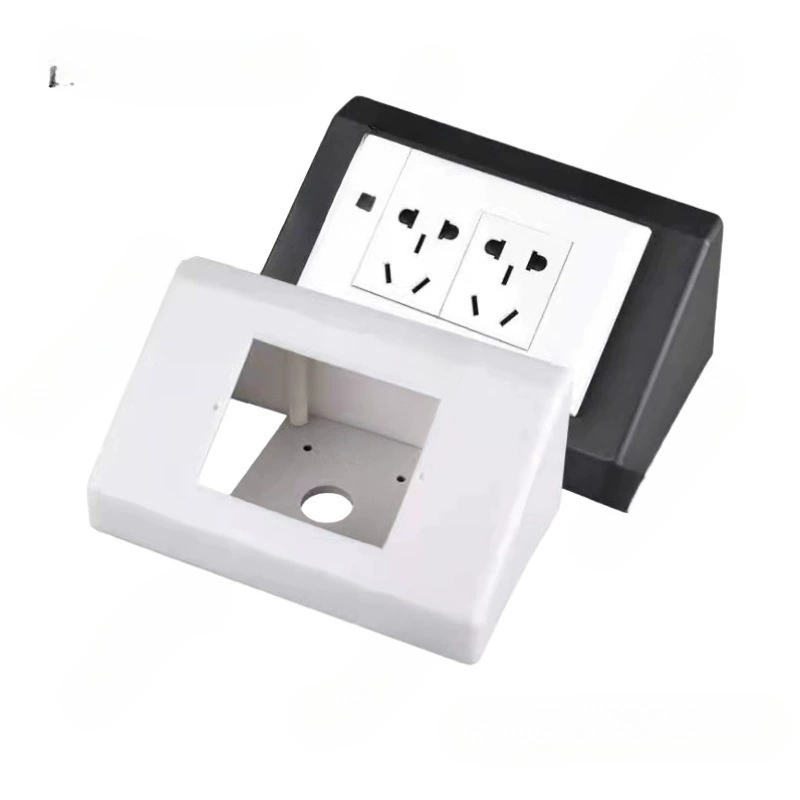 Лабораторная розетка PP, ящик для рабочего стола, ПВХ пластиковый нижний ящик, скошенный островной тип, треугольный проводной ящик, оптовая цена 5