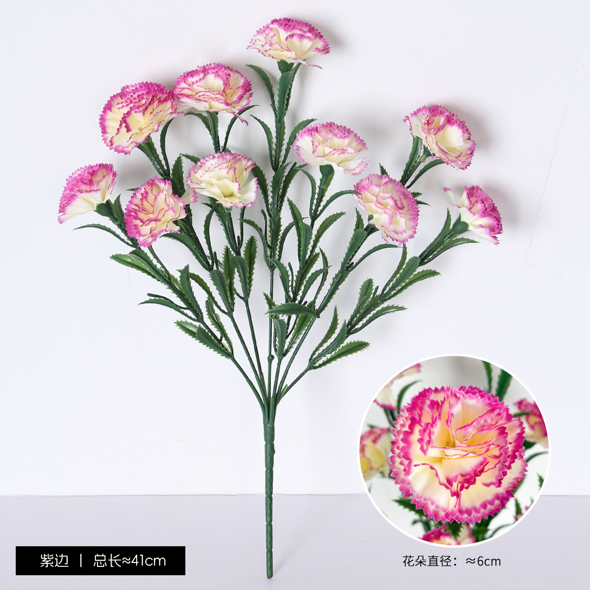 Simulación de 10 claves de flores para decorar el hogar Día de la Madre Día del Maestro Regalo de flores Decoración de la mesa