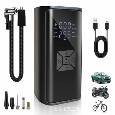 Wireless Inflator Car Tire | Hava nasosu - upgraded-dual-digital-display-wireless-dual-use-model-supports-usb-power-bank-function
