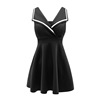 Temperament low cut Lapel show thin waist women’s short skirt night bar sexy backless dress bath feet women’s work cloth