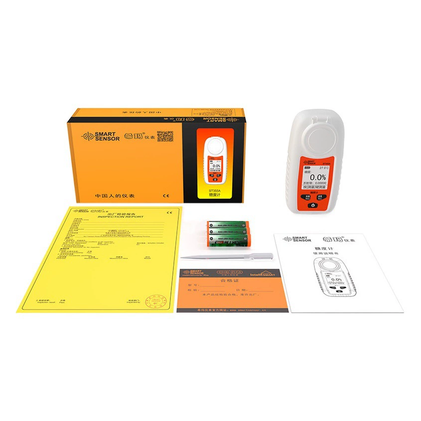 Сахаромер Рефрактометр Цифровой фруктовый сахаромер Сок Напиток Содержание сахара Измеритель сладости Детектор сахара