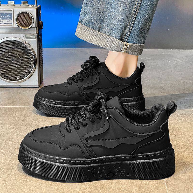 Giày thể thao nam đế dày chống trơn, giày sneaker casual thoáng khí đi làm — MQ21 màu kaki, MQ21 màu đen