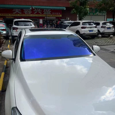 Explosion-Proof Sun Protection up to, Automotive Film - 92cmx-15m-blue-enchantress06t