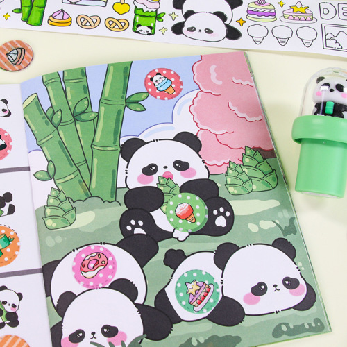Cartoon Stamp Reward Sticker Set for Kids, Cute Cartoon Handwriting Diary Gift Box, Birthday Gift for Children