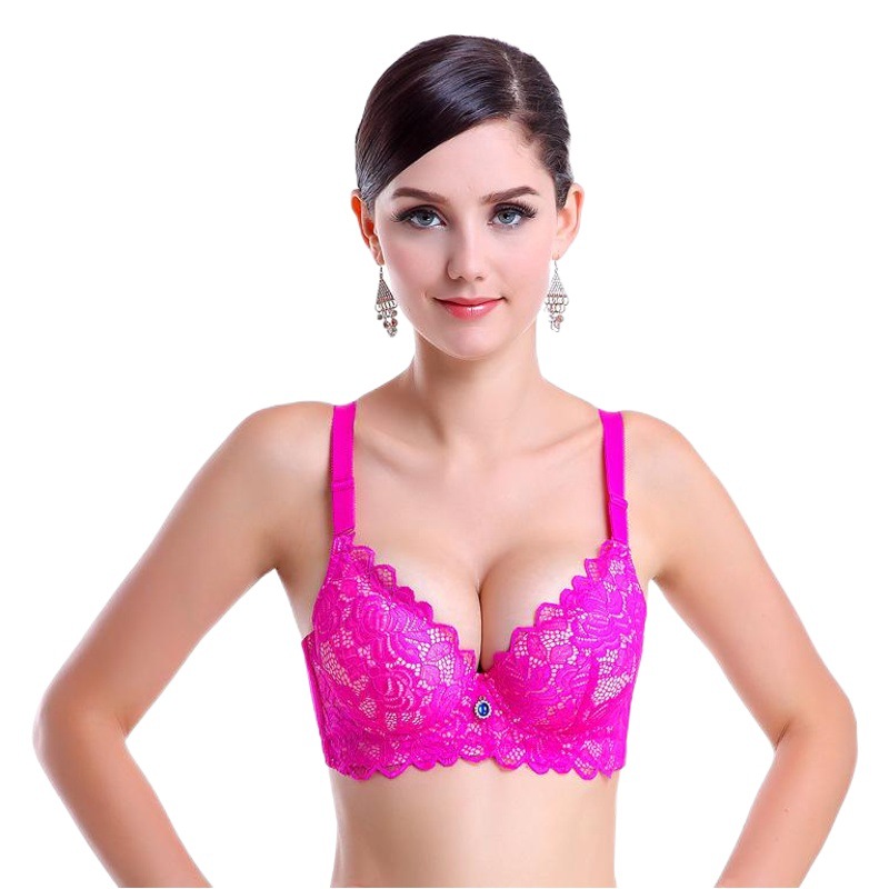 6cm Thickened Bra with Steel Rings Sexy Bra Small Chest 8cm Super Thick Adjustable Underwear for Women