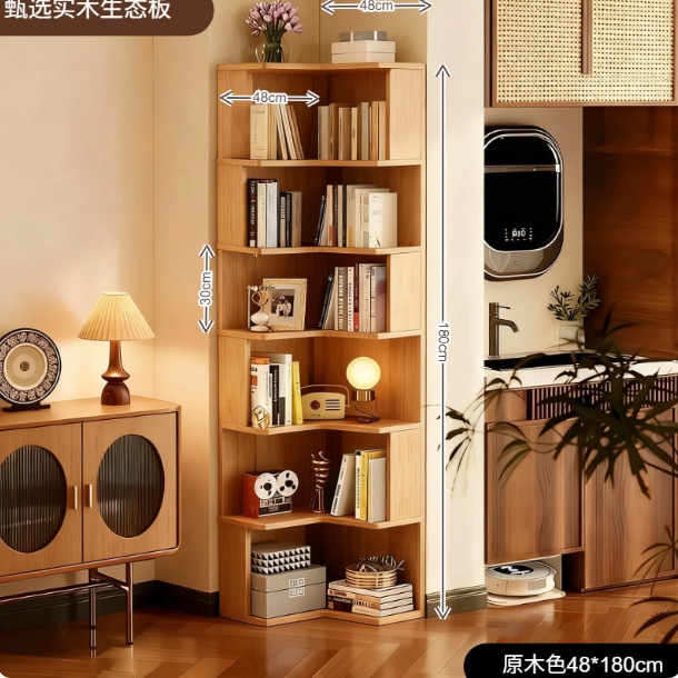 Gabinete de esquina Gabinete de esquina de pared Gabinete de esquina Dormitorio contra la pared piso estante triangular Estante de sala de estar Estante de libros Gabinete de esquina