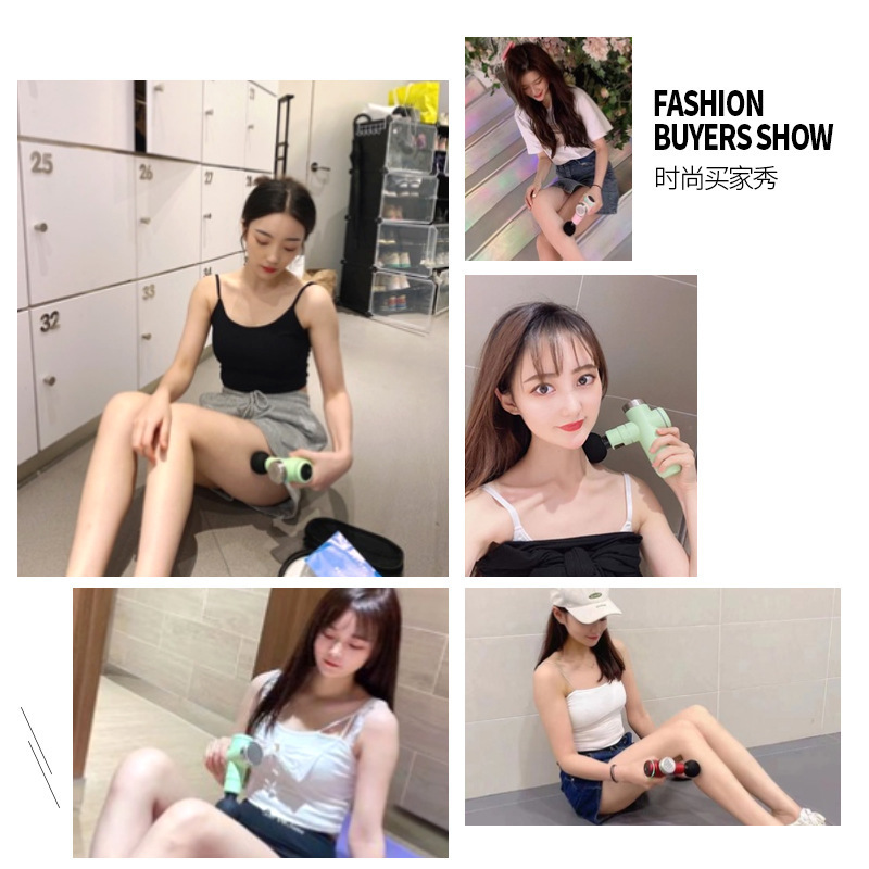 灵猫IMAO跨境迷你筋膜枪肌肉深层放松电动按摩枪振动家用颈膜枪mi