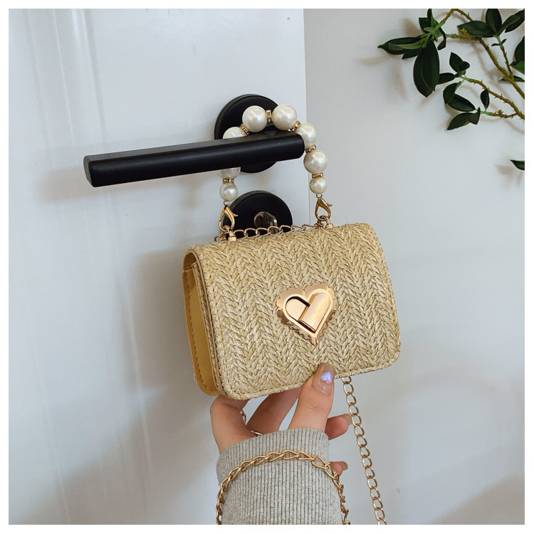 112g Weight Sewing Thread Fashion Element Lock clasp Closure Type Single Shoulder Strap Strap Type Straw Bag Bags Type Casual Occasion Straw Material Solid Color Pattern Spring&Summer Season Women's Gender Vacation Style Square Shape Women's Straw Solid Color Vacation Sewing Thread Square Lock Clasp Straw Bag 19
