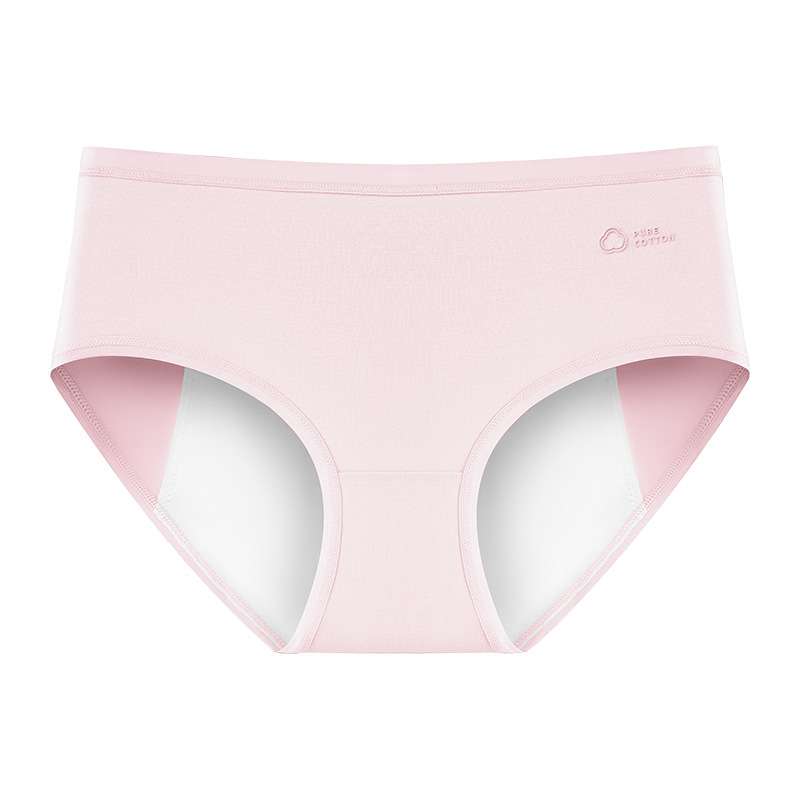 Pantalones fisiológico de algodón puro, bragas, algodón puro para mujer, entrepierna antibacteriana, período menstrual, pantalones de tía de seguridad a prueba de fugas, refrescante