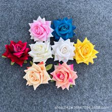 仿真小玫瑰花朵批发婚庆用苞芯玫瑰花头插花道具花朵玫瑰花头