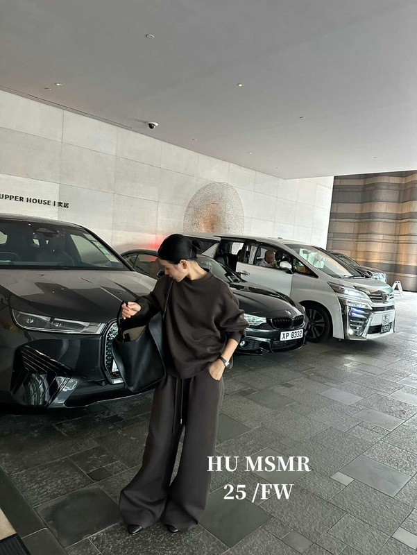 广州十三行HUMSMR秋上新爆款圆领宽松纯色休闲卫衣D1828|undefined