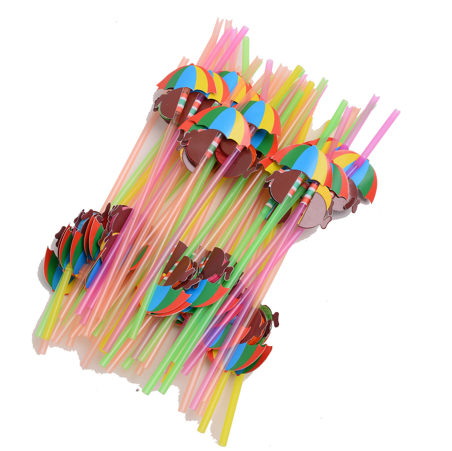 Fábrica en stock al por mayor creativo tridimensional forma de panal decoración de paja desechable plástico fluorescente color tira transfronteriza