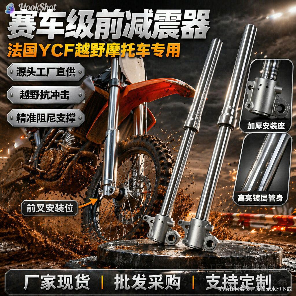 适用YCF越野摩托车前减震器785mm 赛车级前叉避震器前减震器