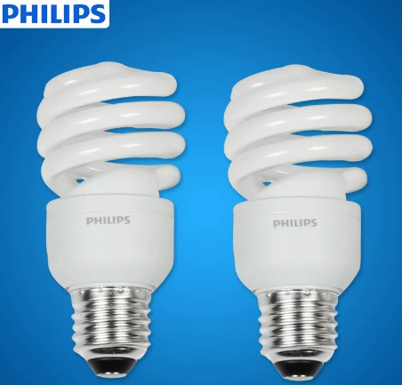 Спиральная лампа Philips 5/8/12/15/20/23/32/45/65/80Вт Полная спираль лампа