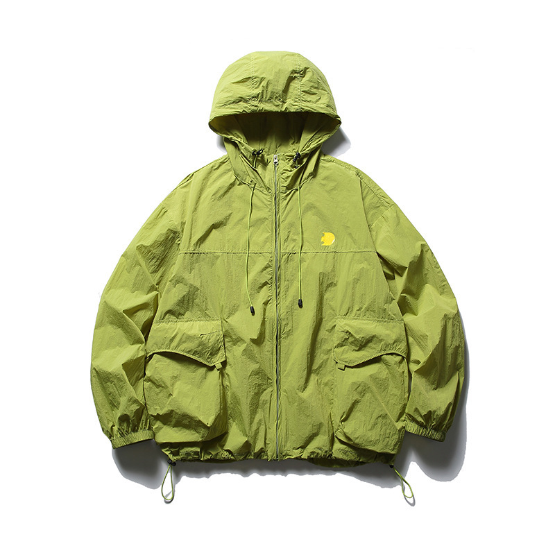 New 2025 Summer Japanese Retro Men's Jacket Outerwear Long-Sleeve Trendy Hooded T-Shirt Free Shipping